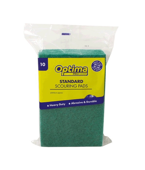 Optima Proclean Green Scouring Pads - Pack of 10
