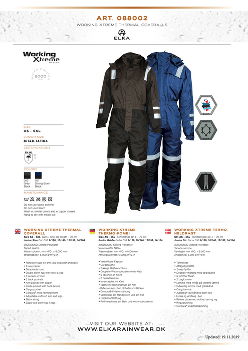 Elka Working Extreme Thermal Coverall 088002