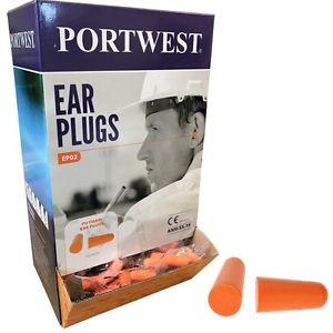 Portwest EP02 PU Foam Ear Plugs (Box of 200)