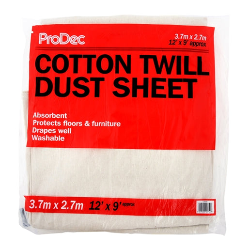 Rodo Cotton Twill Painters Dust Sheets 12x9ft
