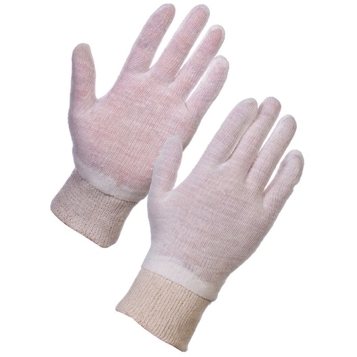 Cotton Knit Wrist Liner Glove